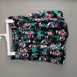 Tropical print skirt